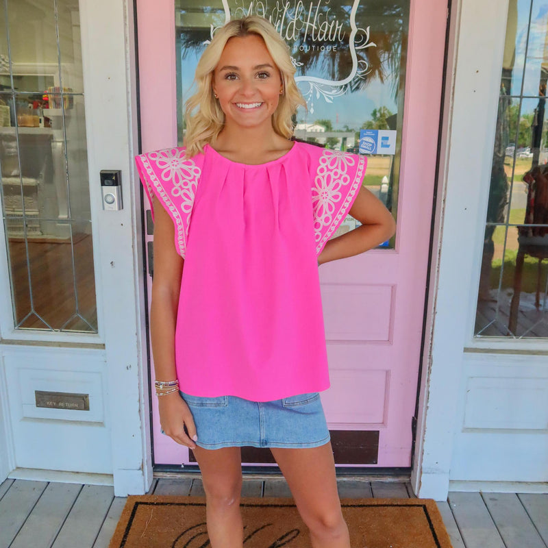 The Madonna Top, Hot Pink.