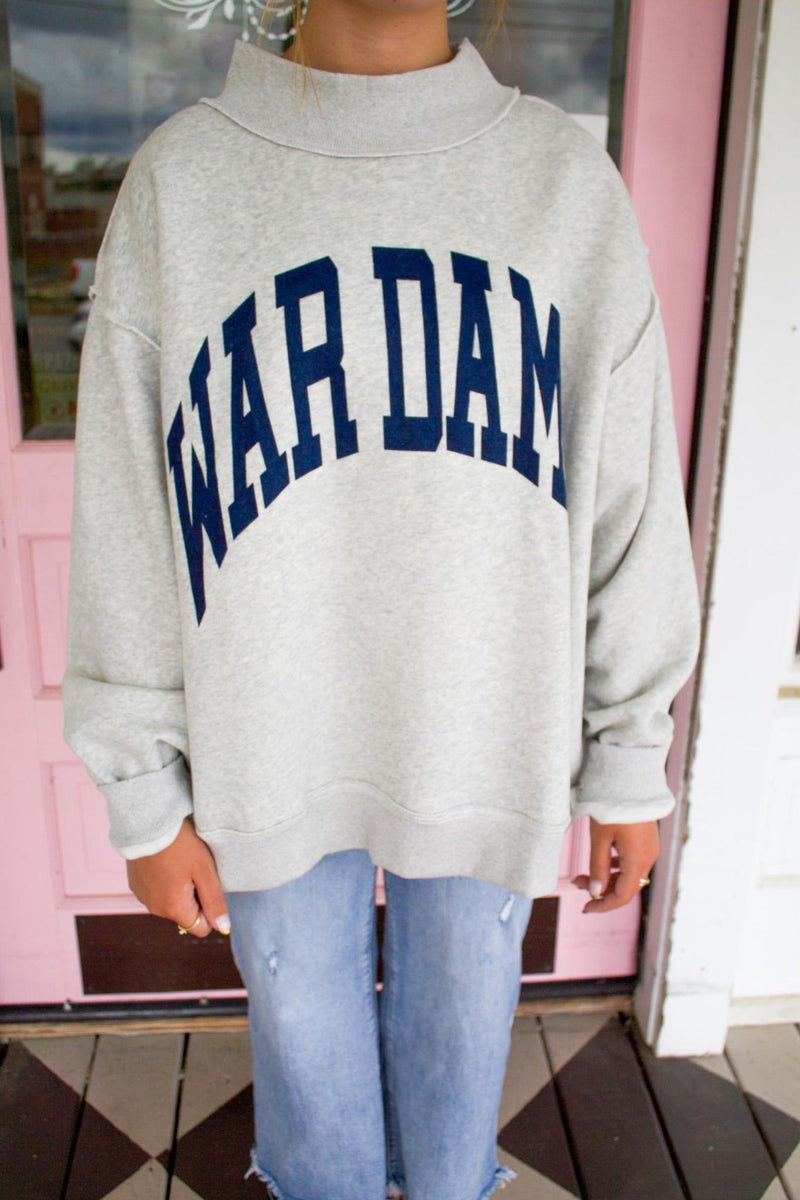 Auburn/ WDE Reversible Mock Neck Sweatshirt