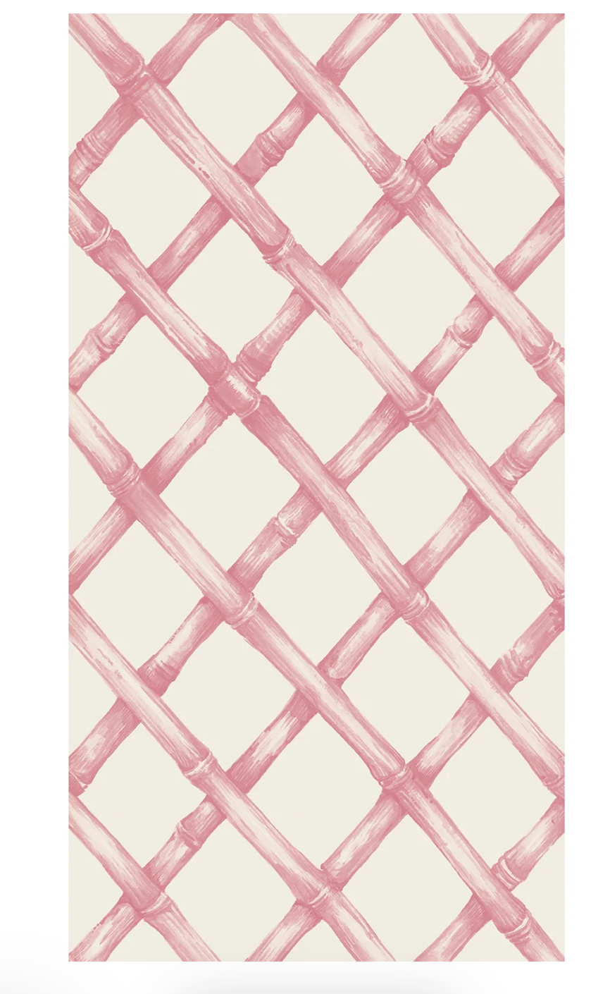 Pink Lattice Guest Napkin