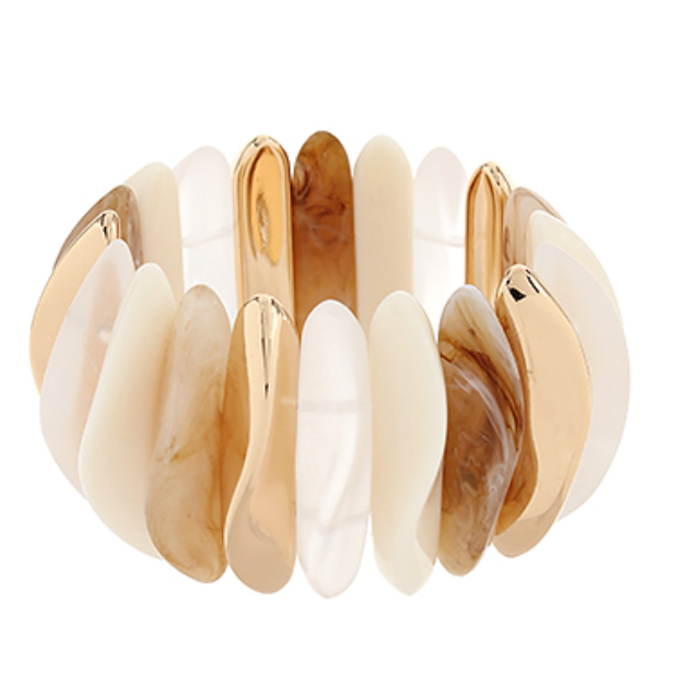 Wide Organic Bracelet
