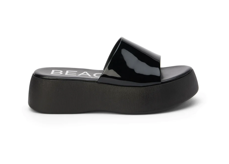 Solar Platform Sandals, Black.