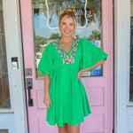 The Lyla Dress, Green. FINAL SALE.