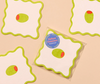 Crudite Vellum Coasters - Olive (Set of 4)
