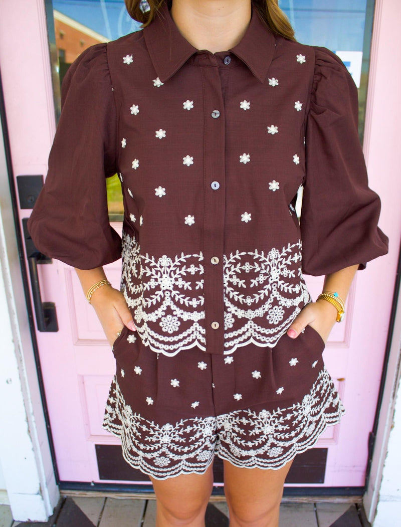 Ruby Embroidered Top