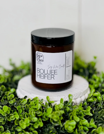Boujee Heifer Heifer Home Soy Wax 8 oz. Candle