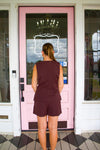 Claire Chocolate Romper!