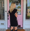 The Betsy Black Ruffled Dress