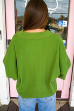 Everly Green Relaxed Top