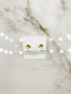 Pearl & Bean Shape Earrings