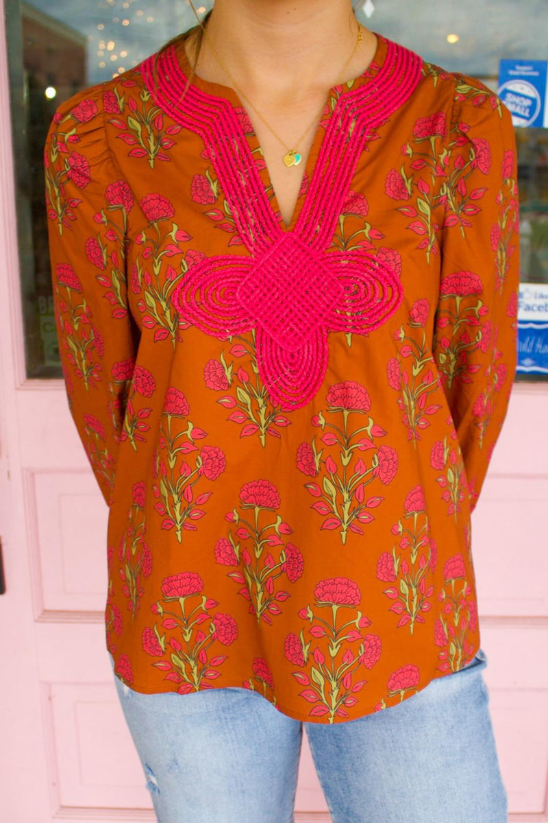 The Emma Brown Floral Top