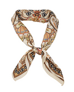Bohemian Paisley Border Scarf