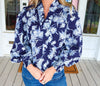 The Nelly Navy Floral Top