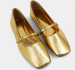 Adele Gold Ballet Flat