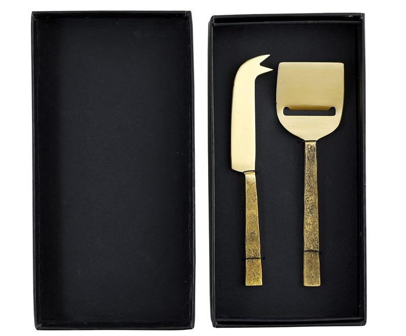 Gold Cheese Knife Set, Santa Barbara