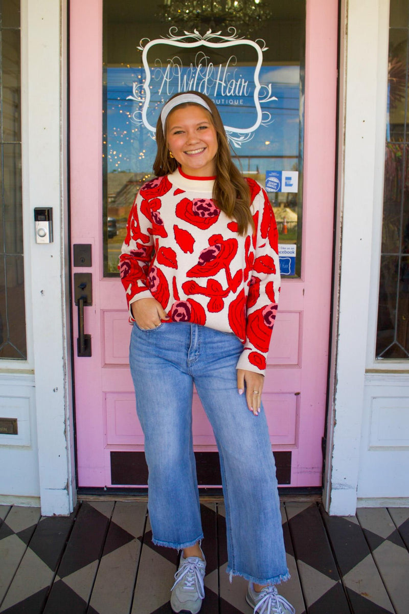 The Val Cream Floral Top