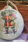 Vintage Santa Bearing Gifts 6" Ball