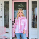 The Paisley Pink Stripe Top