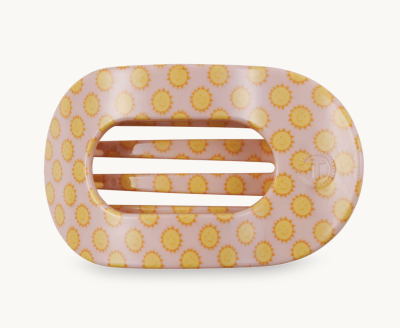 Sunny Days Ahead Large Flat Round Hair Clip