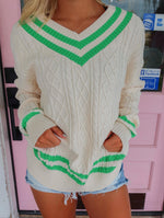 The Gracie Cable Knit Sweater Top