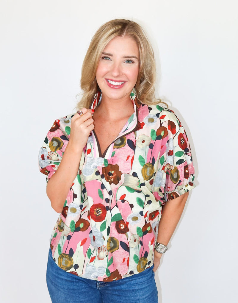 The Campbell Top, Floral.