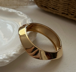 Gold Irregular Layered Smooth Acrylic Bracelet