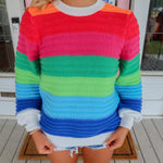 Screams Happiness Multi-Color  Sweater