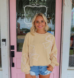 Lily Light Beige Bow Top