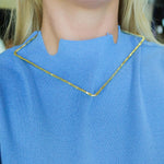 Square Brass Art Necklace