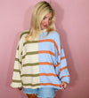 Stripe Lover Sweater, Blue Multi.