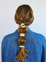 Statement Piece 3 Hair Tie Set - WHITE BAND