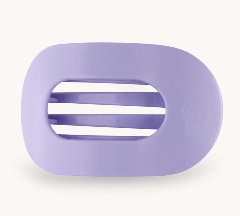 Lilac You Large Teletie Flat Round Clip