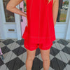 Rea Red Shorts
