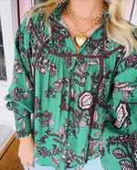 The Everly Top, Green. FINAL SALE