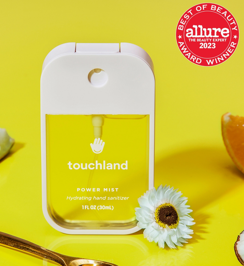 Power Mist Vanilla Blossom, Touchland Hand Sanitizer.