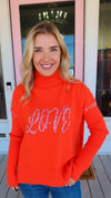 Spread The Love Orange Sweater. FINAL SALE.