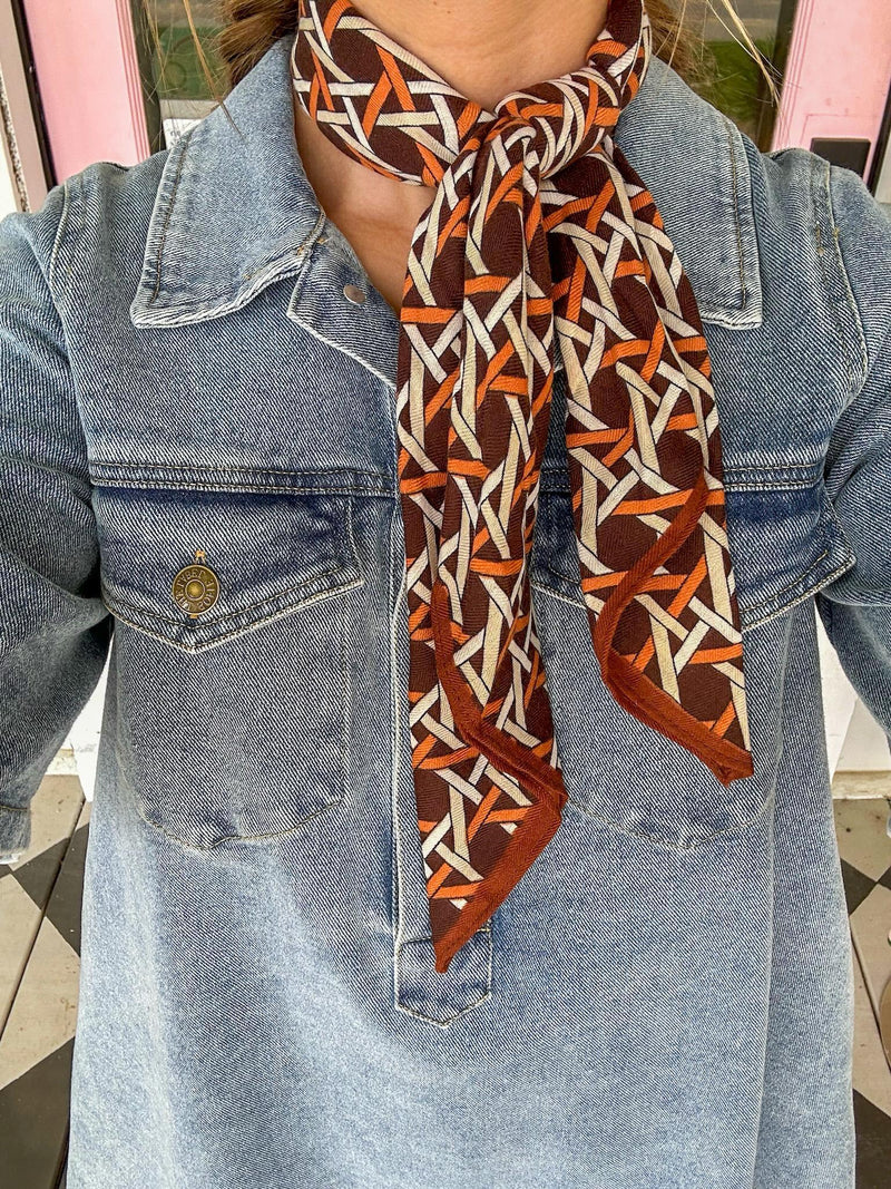 Basket Weave Pattern Scarf