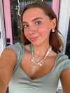 Sun & Multi Charm Scarf Necklace