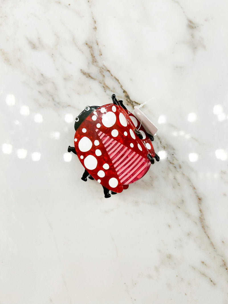 Ladybug Hair Claw Clip