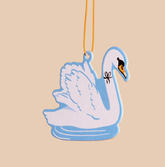 Swan Air Freshener - Blueberry Scent - Spring, Summer, Nature, Birds, Animals, Stocking Stuffer