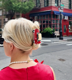 Hand-Painted Vintage Car Hair Claw Clip