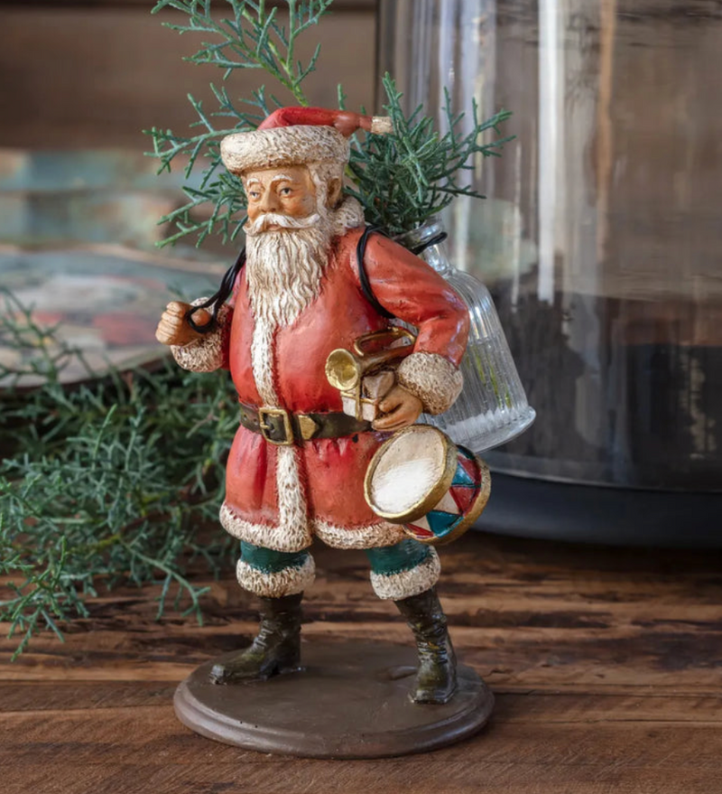 Santa Bearing Gifts Flower Holder