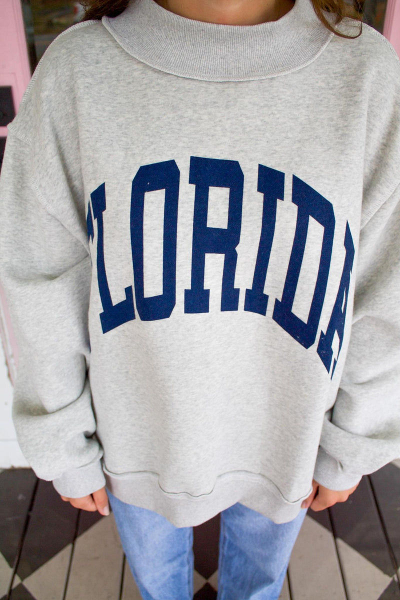Florida Reversible Mock Neck Sweatshirt