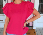 The Jody Top, Cranberry.