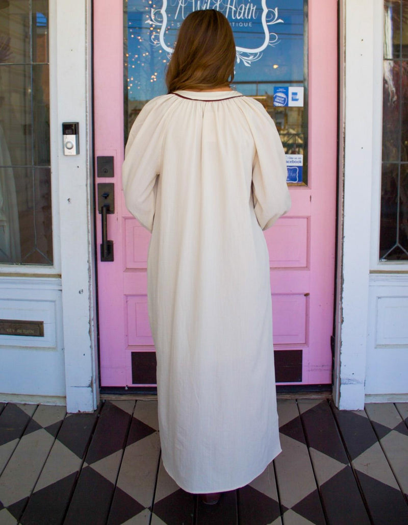 The Ellie Ecru Midi Dress