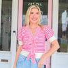 Parker Pink Striped Top