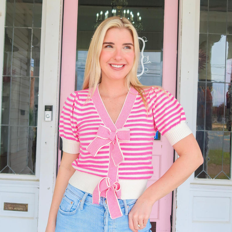 Parker Pink Striped Top