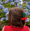 Hand-Painted Cherry Fruit Claw Hair Clip | Eco-Friendly