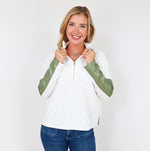 The Half Zip Textured Sweater, THML.