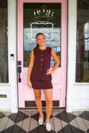Claire Chocolate Romper!