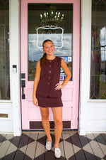 Claire Chocolate Romper!